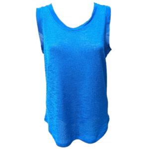 Jones New York electric blue knit tank, sz large